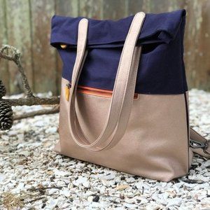 Canopy Verde backpack purple gold orange